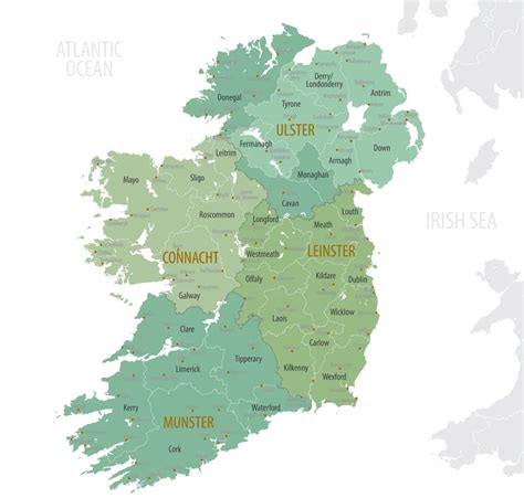 The 32 Counties Of Ireland: A Historical And Geographical Perspective ...