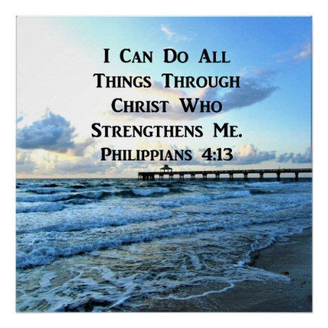 PHILIPPIANS 4:13 I CAN DO ALL THINGS POSTER | Zazzle | Philippians ...