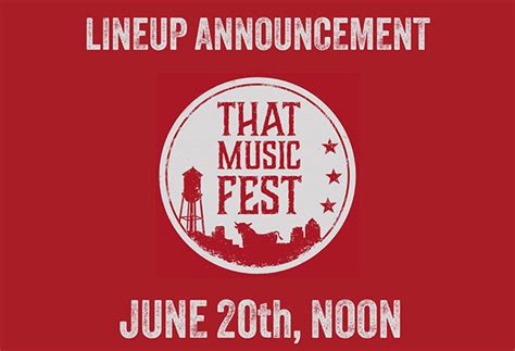 That Music Fest Lineup to be Announced at Noon – Capitol Broadcasting Company