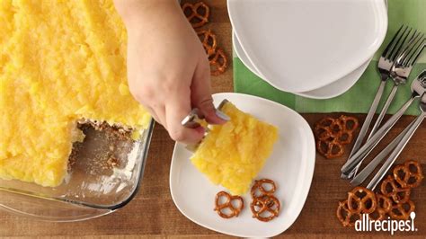 How to Make Pineapple Pretzel Salad | Dessert Recipes | Allrecipes.com ...