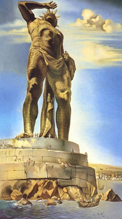 Oil Painting Reproduction of Dali- The Colossus of Rhodes