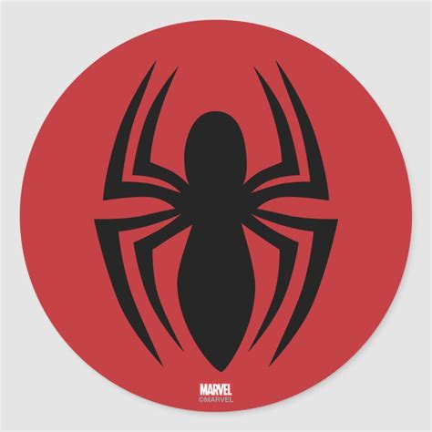 Spider-Man Spider Logo Classic Round Sticker | Zazzle.com | Spiderman stickers, Avengers symbols ...