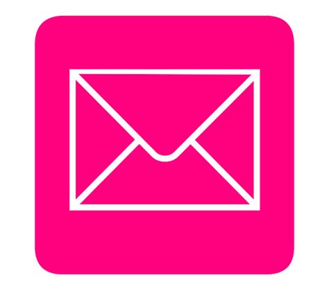 Pink-email-icon Clip Art at Clker.com - vector clip art online, royalty free & public domain