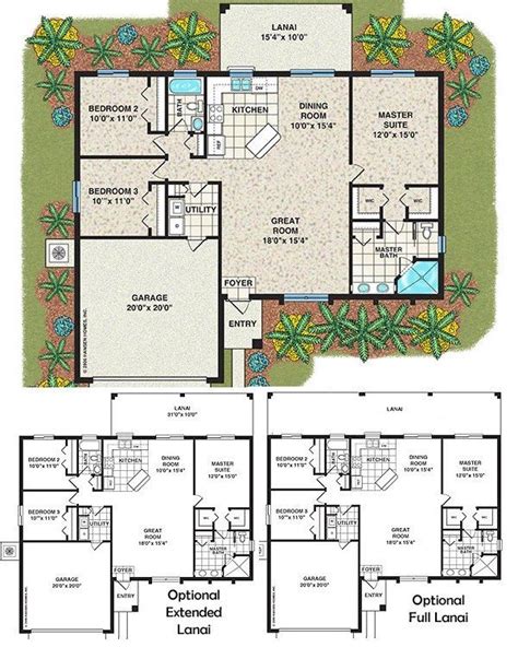 Elegant House Plans With 3 Bedrooms 2 Baths - New Home Plans Design