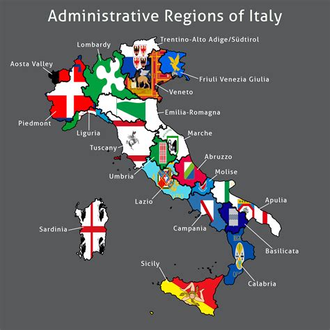 Italian Map Regions