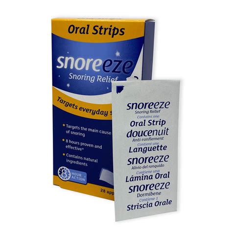 Snoreeze Snoore Prevention Oral Strips (28 Pack) – British Snoring