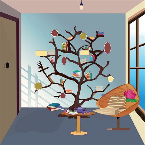 A beautiful study room illustration art 42673647 Vector Art at Vecteezy