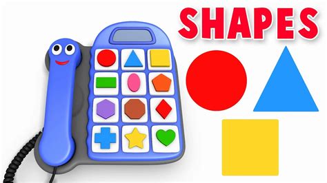 Learn Shapes with Toy Phone - Shapes & Colors Collection for Children - YouTube