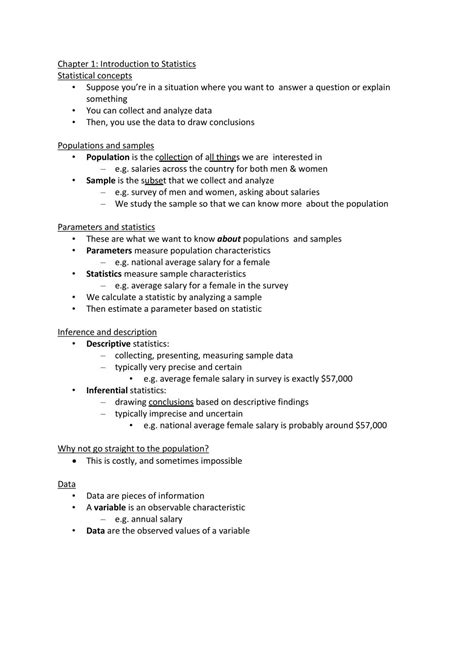 Statistics Notes | MATH104 - Statistics - Lancaster | Thinkswap