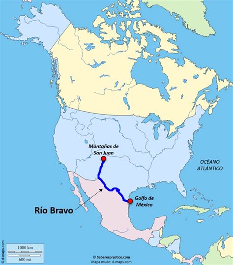 ¿Dónde está el río Bravo (río Grande)? — Saber es práctico