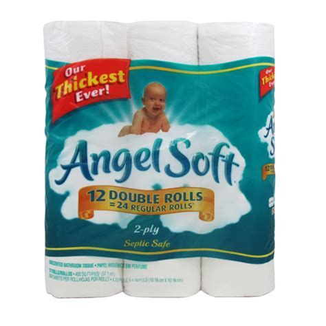 Angel Soft Bath Tissue - $.17 per single roll at Walmart