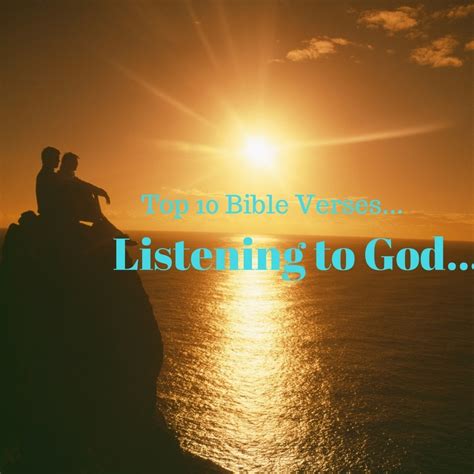 Top 10 Bible Verses-Listening to God - Everyday Servant