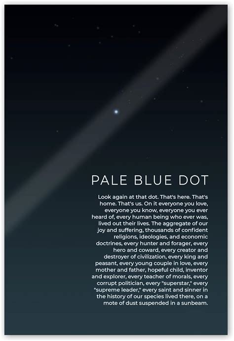 Amazon.com: 12x18 - The Pale Blue Dot Poster Unframed, Astronomy, Galaxy, Voyager 1 Wall Posters ...