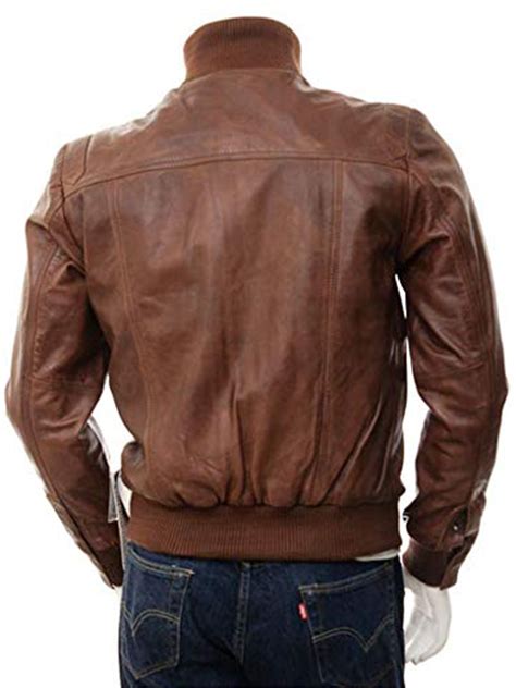 Men's Soft Lambskin Bomber Leather Jacket