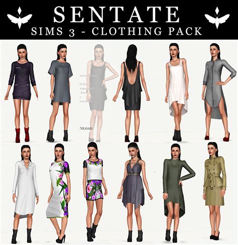 SENTATE - SIMS 3 CLOTHING PACK Blast from the... : S E N T A T E