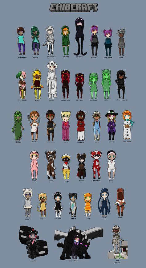 Chibcraft - Moe Mobs by Waffle389 on DeviantArt | 8 bit art, Mob, Deviantart