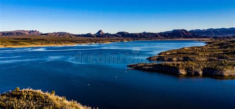 Aerial, Drone View of Alamo Lake, Arizona Stock Photo - Image of lake, beautiful: 139241670