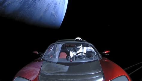 » SpaceMan Tesla Roadster cruising through Space – Elon Musk delivers Tesla Electric Car to ...