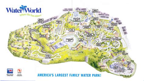 Wem World Waterpark Map