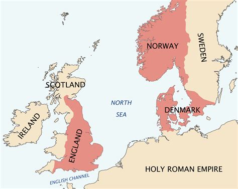 The North Sea Empire in 1028 : r/MapPorn