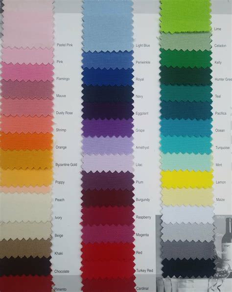 Fabric Color Samples