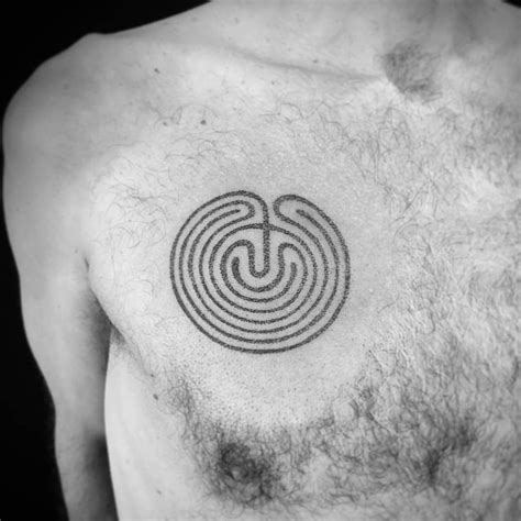 Minotaur Labyrinth Tattoo