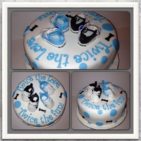 Pin by Michelle Ball on Cake | Twin boys baby shower, Twins baby shower, Baby shower cakes pictures