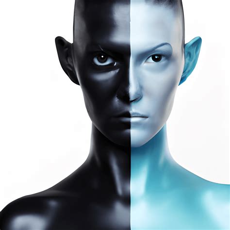 Beautiful Female Human Alien Blend Graphic · Creative Fabrica