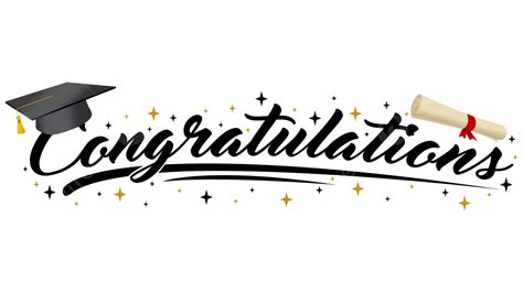 Congratulations Graduation Vector PNG Images, Congratulation Teks For ...