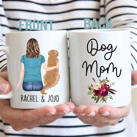 Personalized Dog Lover Gift, Dog Mom Gift, Custom Dog Mom Mug, Dog ...