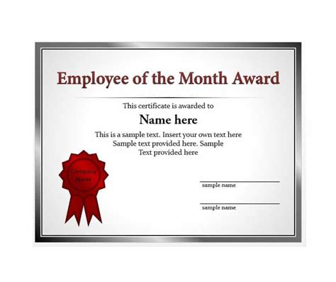 Manager Of the Month Certificate Template | Best Templates Ideas