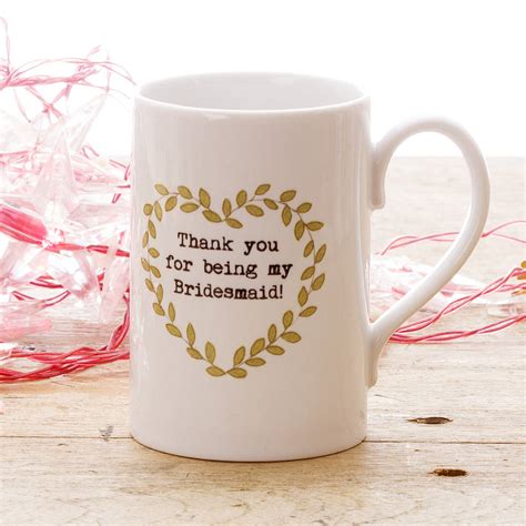 personalised bridesmaid thank you mug by snapdragon | notonthehighstreet.com