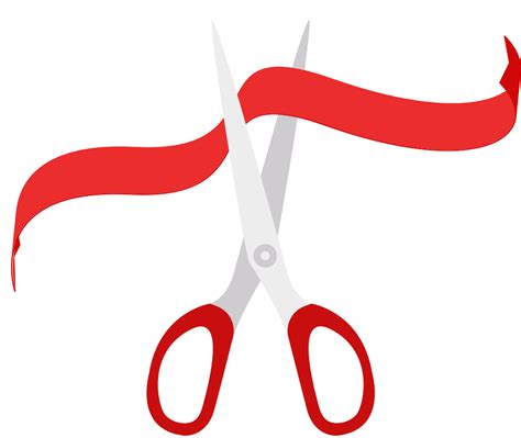 Ribbon cutting 36653452 Vector Art at Vecteezy