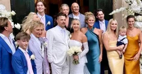 Rod Stewart's sweet moment at son's wedding as Liam's sister sings ...