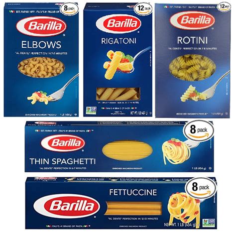 8 Boxes of Barilla Pasta Thin Spaghetti, Elbows, Fettuccine $7.60 + Free Shipping or $6.80 With ...