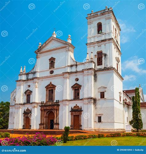 Catholic church in Old Goa stock photo. Image of architecture - 290481094