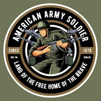 Premium Vector | American army soldier