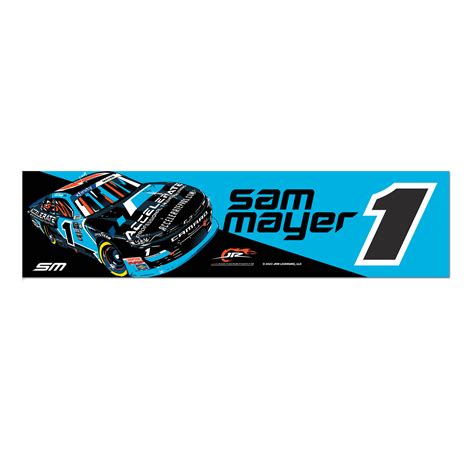 Sam Mayer #1 2023 Accelerate Bumper Sticker | Shop the Shop JR Nation ...