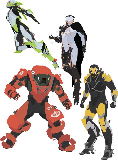 Anthem - All 4 Javelins Vector Art by firedragonmatty on DeviantArt