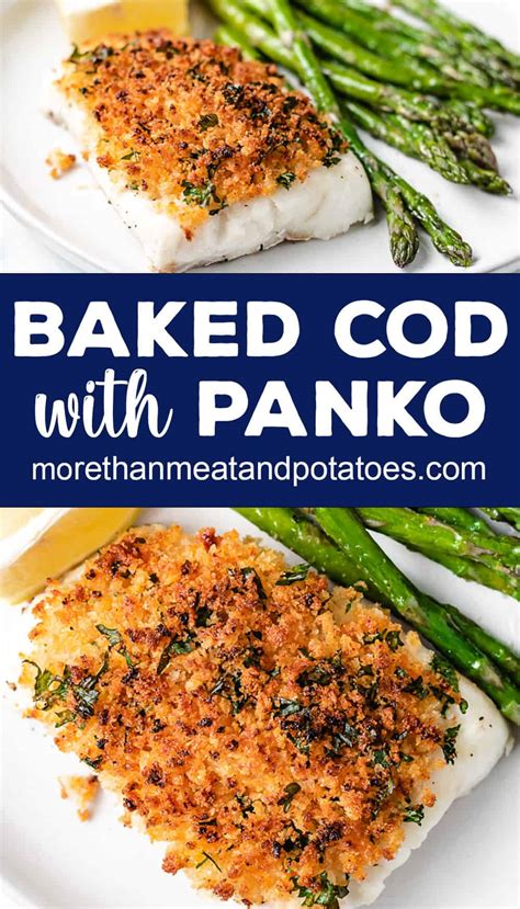 Crispy Baked Cod With Panko Breadcrumbs