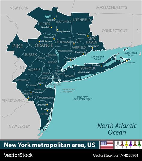 Ny Metro Area Map - Agnese Latashia