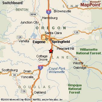 Creswell, Oregon Area Map & More