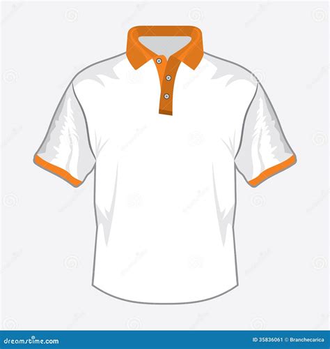 White Polo Shirt Stock Image - Image: 35836061