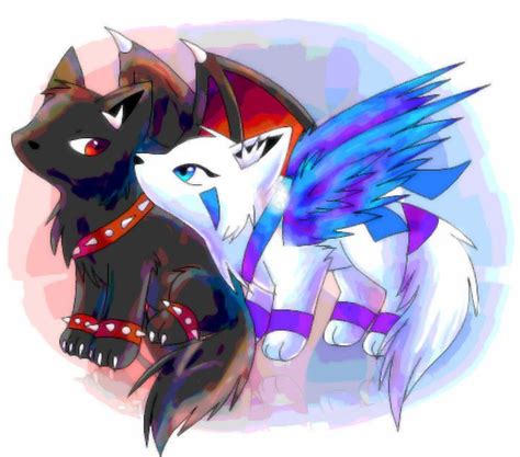 Cute winged wolves | Cute wolf drawings, Cute animal drawings, Anime chibi