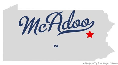 Map of McAdoo, PA, Pennsylvania