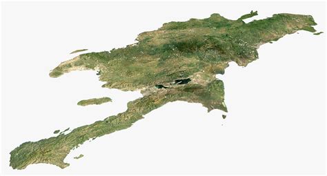 Relief map of Haiti and Dominican Republic 3D model 3D model | CGTrader