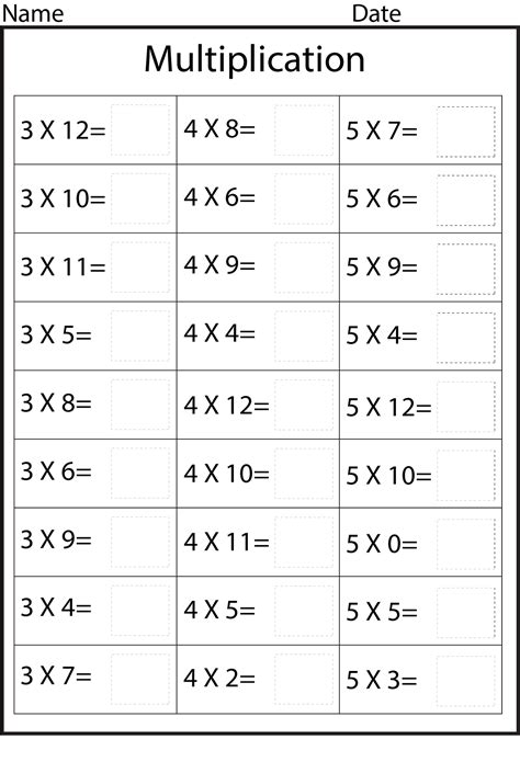 3 Times Table Worksheets | Activity Shelter