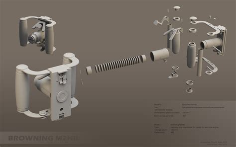 Browning M2 parts by ABiator on DeviantArt