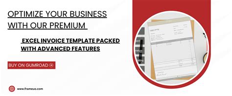 Optimize Your Business with Our Advanced Excel Invoice Template - Frameuo