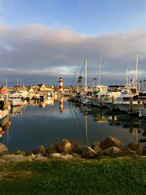 Oceanside Harbor in Oceanside, California just before Sunset. Gorgeous ...